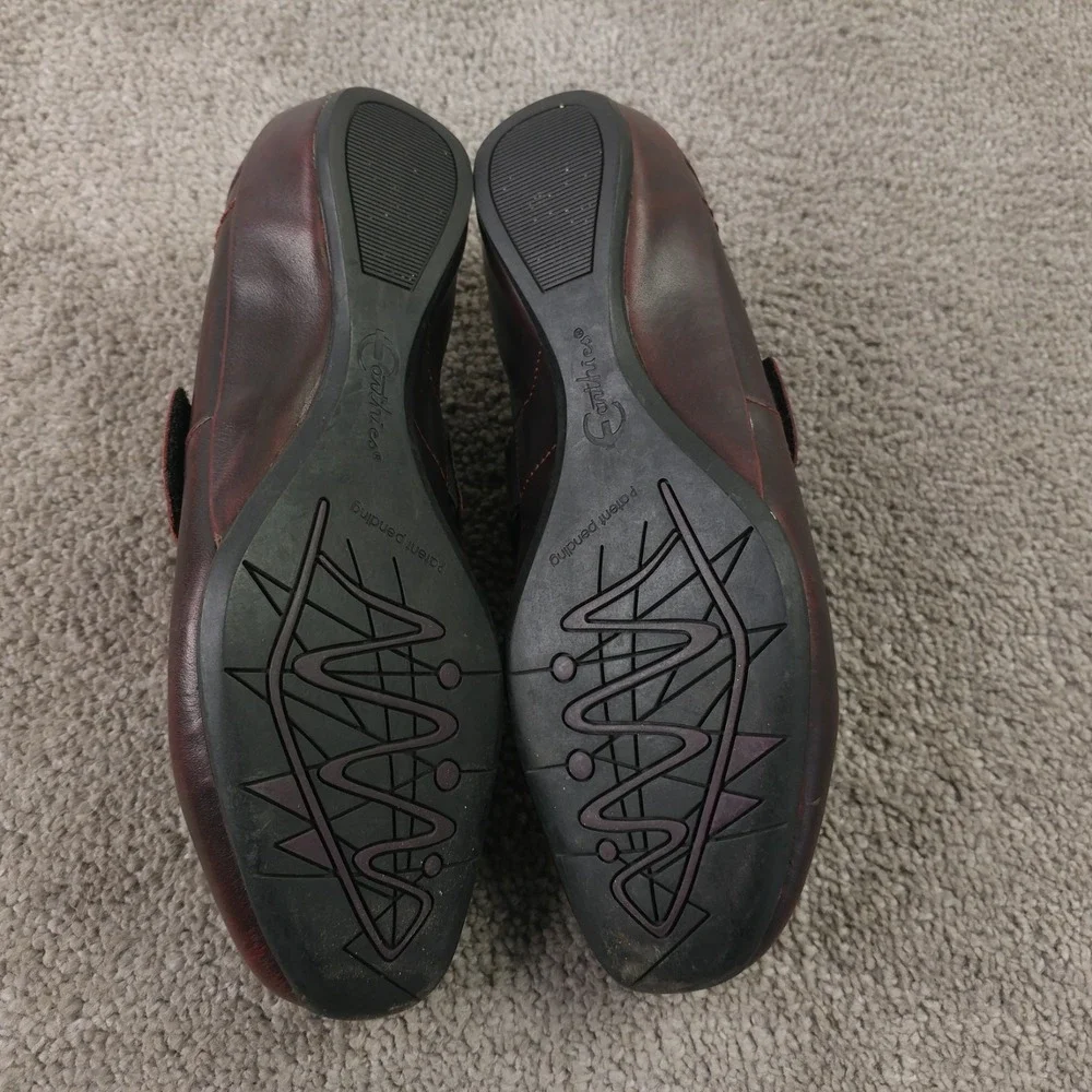 Earthies Granada Womens Size 6.5 Comfort Shoes Bordeaux Burgundy Red Leather